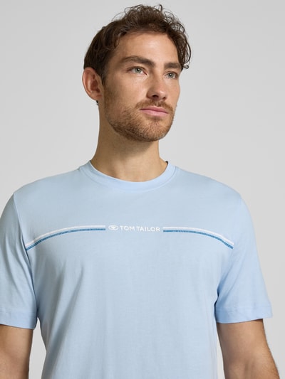Tom Tailor Regular fit T-shirt van puur katoen Lichtblauw - 3