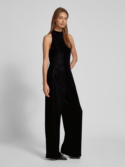 ICHI Jumpsuit mit Effektgarn Modell 'KATE GLAMOUR' Black 1