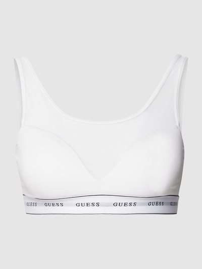 Guess Bustier mit Netz-Einsatz Weiss 2