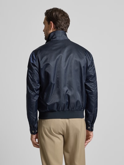 BOSS Relaxed Fit Blouson mit dezentem Allover-Muster Modell 'C-CASAMU' Marine 5