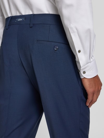 HECHTER PARIS Anzughose mit Bügelfalte und Eingrifftaschen Blau 3