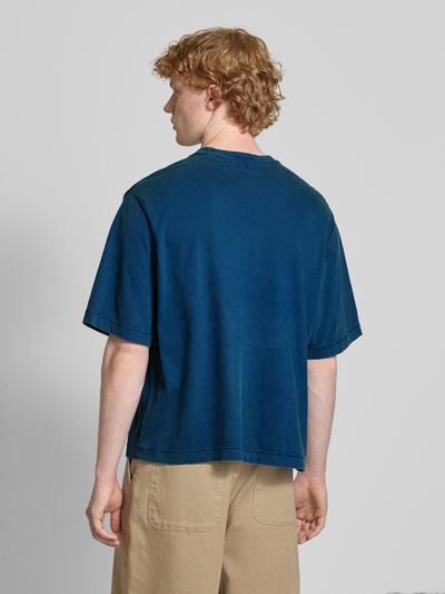 REVIEW Boxy fit T-shirt en ronde hals Donkerblauw - 5