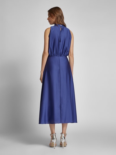 Swing Cocktailkleid mit Stehkragen Bleu 5