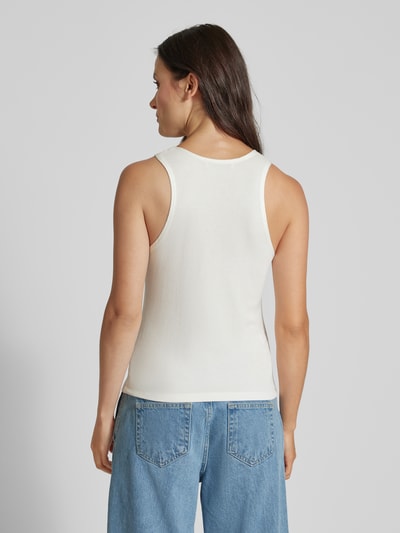 Mango Tanktop mit Feinripp Modell 'BALI' Weiss 5