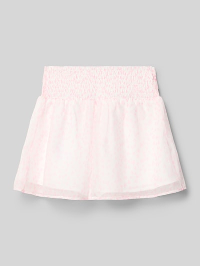 Productfoto, lichtroze organza rok uit één stuk met all-over look en recht model, Rock aus Organza im Allover-Look Modell 'EMERSON' van Abercrombie&Fitch, bandwijdte bij maat 134: 31 cm, totale lengte bij maat 134: 33 cm