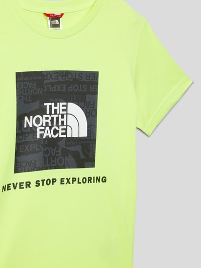 The North Face T-Shirt mit Logo-Print Gelb 2