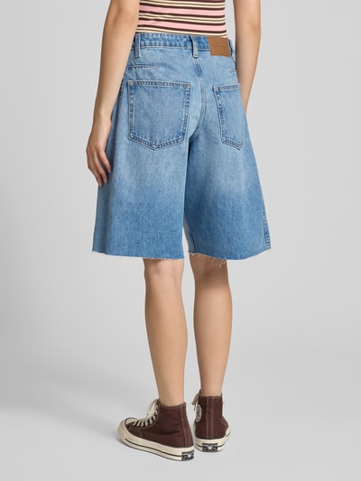 Topshop Straight Fit Shorts in Denim-Optik Modell 'Joa' Jeansblau 5