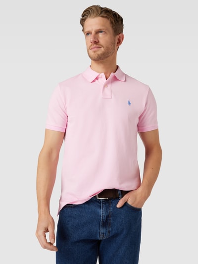 Polo Ralph Lauren Regular fit poloshirt met labelstitching Roze - 3