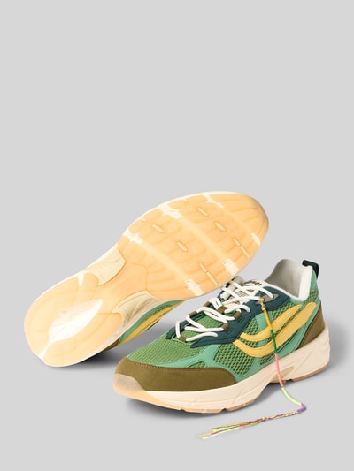 Produktfoto, Sneaker mit Logo-Detail Modell 'G-Eco' von Genesis in Grün mit abgerundeter Passform, Profilsohle, Schnürverschluss, Absatzhöhe 5 cm, Schafthöhe 6 cm, Schaftweite 7 cm, Herren Sneaker