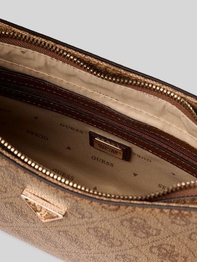 Guess Handtasche mit Label-Applikation Modell 'NOELLE' Hellbraun 5