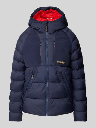 Napapijri Steppjacke mit Kapuze Modell 'MOESA' Marine 2