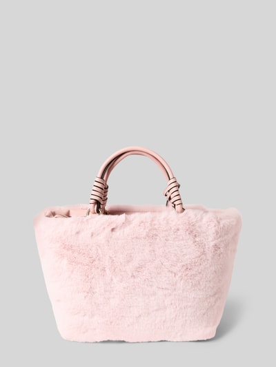 Guess Handtas van imitatiebont met siersteentjes, model 'SHAIDA' Lichtroze - 4