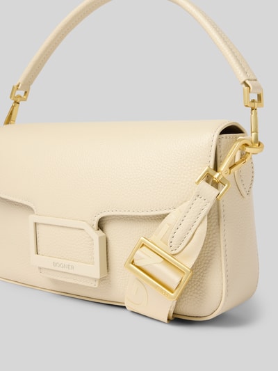 BOGNER Handtas met labeldetail, model 'pontresina neve nera' Ecru - 3