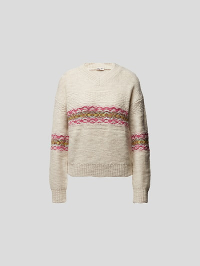 BAUM & PFERDGARTEN Pullover mit Kontraststreifen Offwhite 2