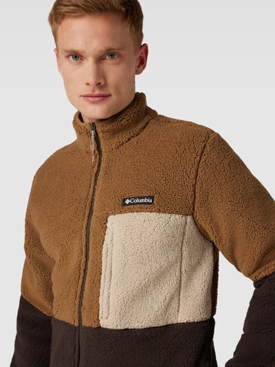 COLUMBIA Sweatjacke mit Teddyfell Modell 'Mountain Side' Mittelbraun 3