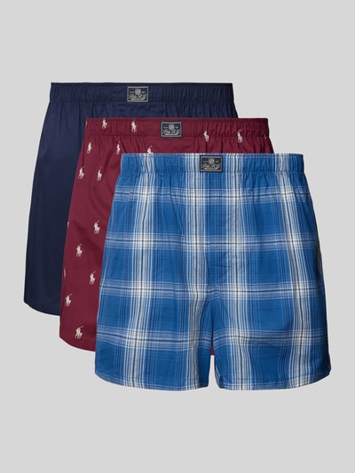 Polo Ralph Lauren Underwear Boxershorts mit elastischem Logo-Bund im 3er-Pack Bordeaux 1