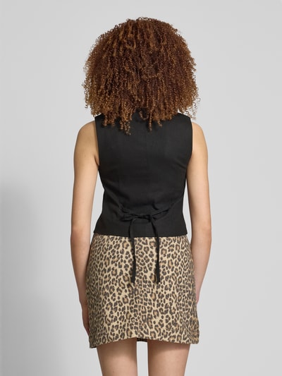 Only Regular Fit Weste mit Cinch-Bändern Modell 'CARO' Black 5