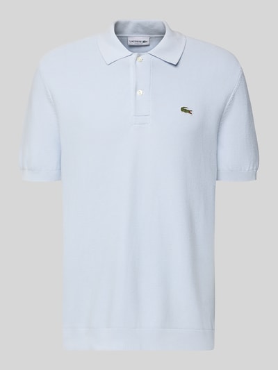 Produktfoto, Regular Fit Poloshirt aus reiner Baumwolle van Lacoste in effen kleuren met logostitching, polokraag, korte mouw, rompzoom, materiaalverwerking: puur katoen