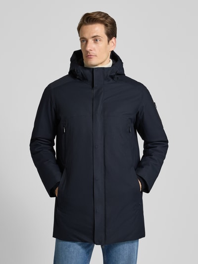 BOSS Green Regular fit parka van waterdicht materiaal, model 'HEXATECH' Marineblauw - 4