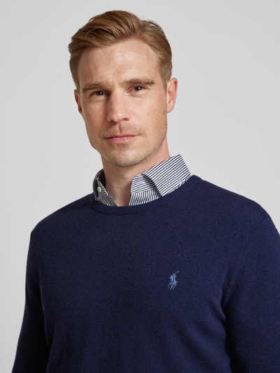 Polo Ralph Lauren Strickpullover aus Lanawolle mit Rundhalsausschnitt Marine 3