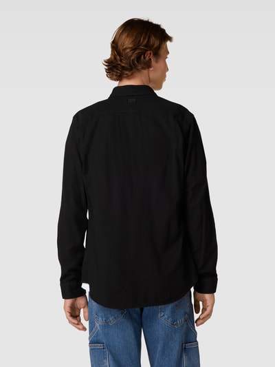 G-Star Raw Slim Fit Freizeithemd mit Kentkragen Modell 'Marine' Black 5