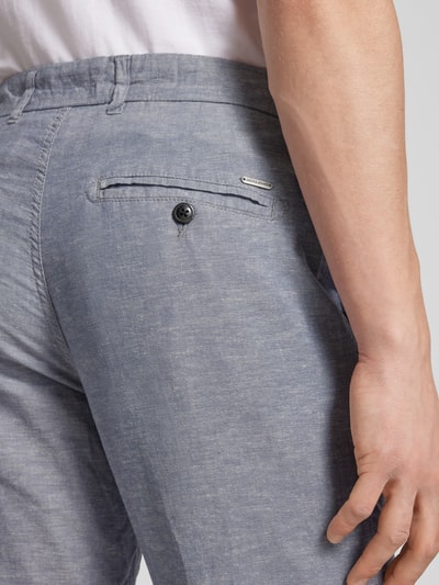 Jack & Jones Tapered Fit Chino mit Gürtelschlaufen Modell 'SUMMER' Rauchblau Melange 3