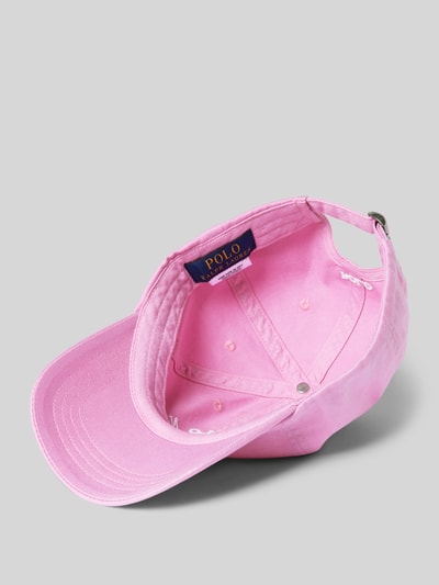 Polo Ralph Lauren Teens Baseballpet met labelstitching Felroze - 2