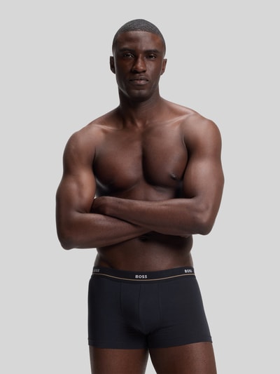 BOSS Pant & Trunk aus Baumwoll-Mix im 5er-Pack Modell 'Essential' Marine 6