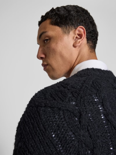 Closed Wollpullover in Strick-Optik Dunkelblau 3