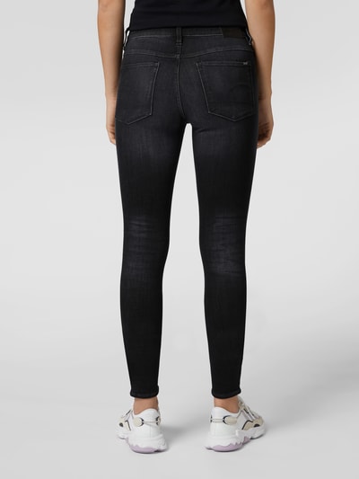 G-Star Raw Skinny fit high waist jeans met stretch, model '3301' Zwart - 5