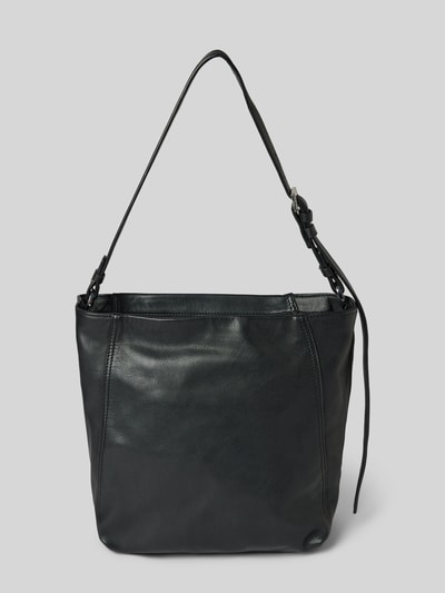 LIEBESKIND BERLIN Handtasche aus Leder mit Label-Detail Modell 'CHUDY' Black 4