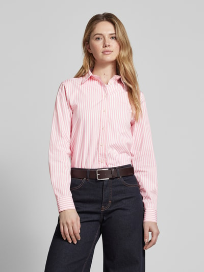 Gant Hemdbluse mit Label-Stitching Pink 4