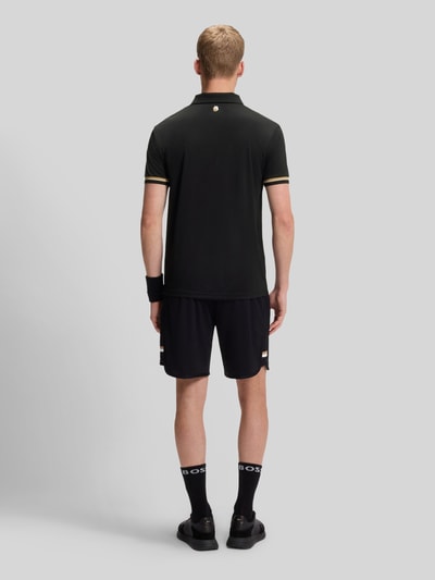 BOSS Green Koszulka polo o kroju slim fit z nadrukiem z logo model 'PL_TOC SERVE 2' Czarny 5
