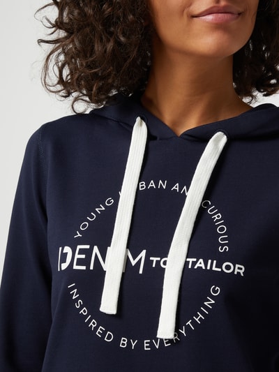 Tom Tailor Denim Hoodie aus Baumwolle  Dunkelblau 3