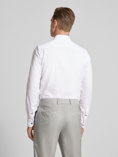 Eterna Slim Fit Businesshemd aus Twill Weiss 5