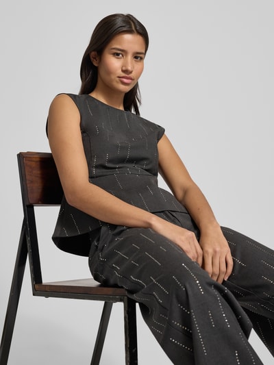 Gestuz Tanktop mit Rundhalsausschnitt Modell 'adira' Dunkelgrau Melange 3