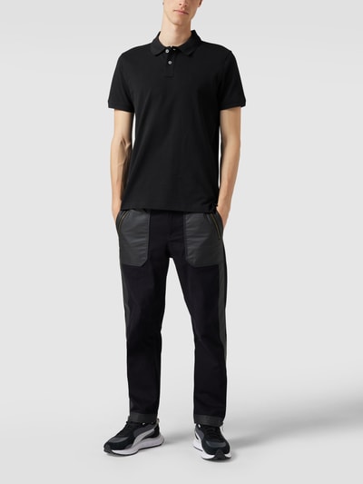 MCNEAL Poloshirt mit Brand-Stitching Schwarz 1
