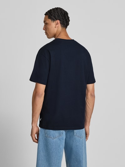JACK & JONES Regular Fit T-Shirt mit Rundhalsausschnitt Marine 5