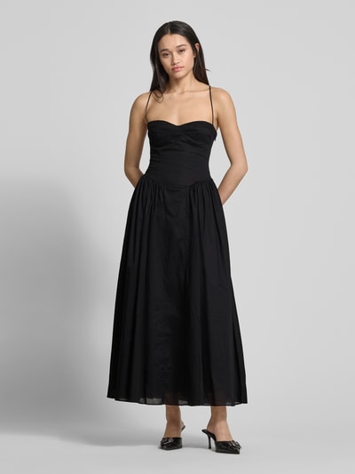 Bardot Abendkleid mit Spaghettiträgern Modell 'ESTIE' Black 4