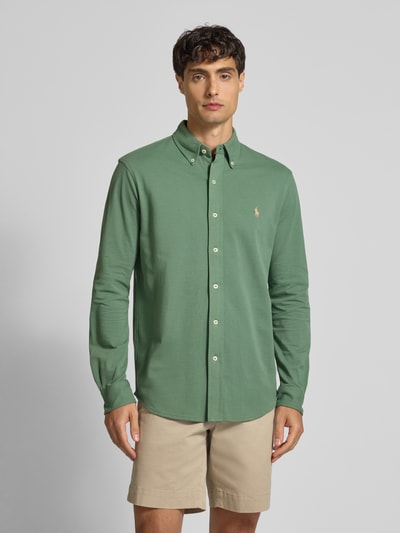 Polo Ralph Lauren Regular Fit Freizeithemd mit Button-Down-Kragen Gruen 4