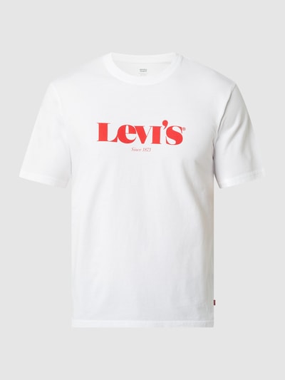 Levi's® T-shirt o kroju relaxed fit z logo  Biały 2