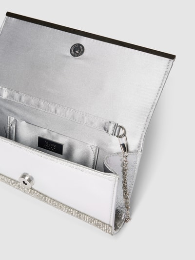 Jake*s Cocktail Clutch mit Zierbesatz Silber 4