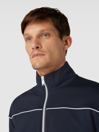 BOSS Sweatjacke mit Stehkragen Modell 'Sommers' Marine 3