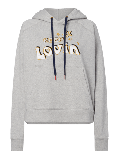 Tommy Hilfiger Cotton Sweatshirt Gigi Hadid Hellgrau 2