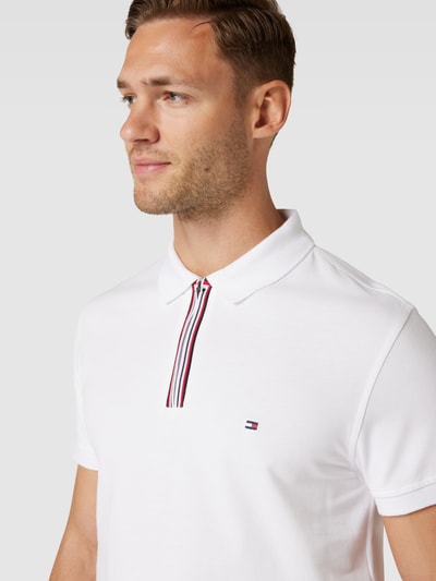 Tommy Hilfiger Poloshirt mit Label-Stitching Weiss 3