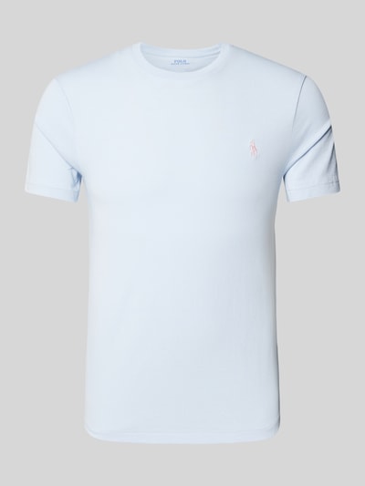 Polo Ralph Lauren T-Shirt mit Label-Stitching Hellblau 2