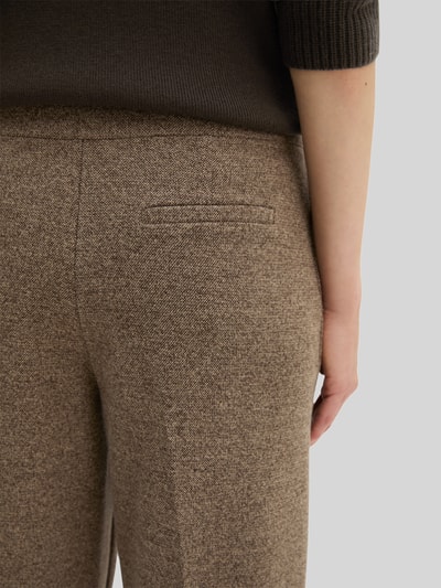 Marc O'Polo Relaxed Fit Anzughose aus Baumwoll-Mix mit Viskose-Anteil Dunkelbraun 3