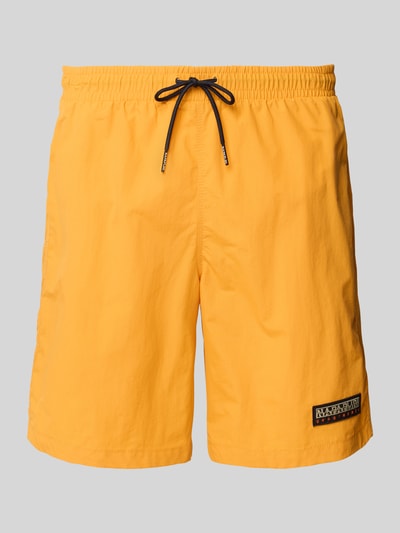 Napapijri Badehose mit seitlichen Eingrifftaschen Modell 'IAATO' Orange 1