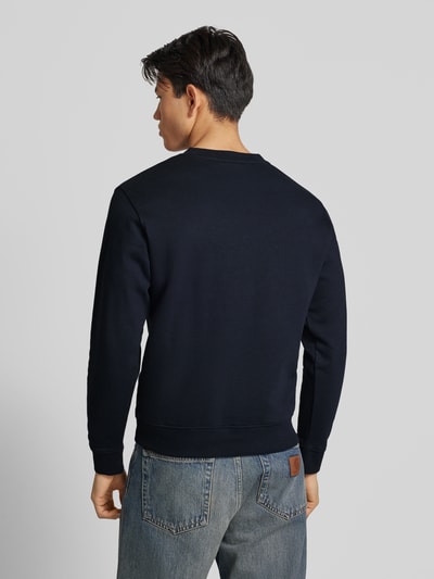 Replay Regular Fit Sweatshirt mit gerippten Abschlüssen Marine 5