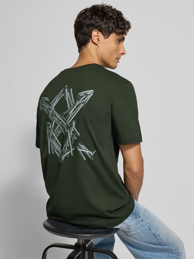 DAILY PAPER T-Shirt mit Label-Print Dunkelgruen 3